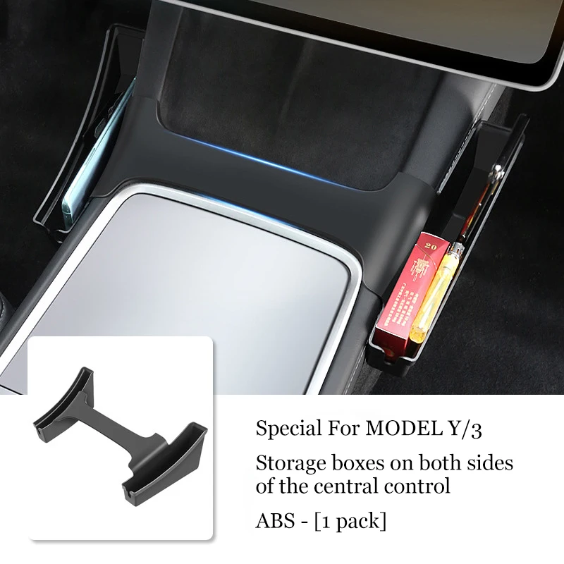 Storage Box For Tesla Model 3 Model Y 2023 XS Central Control Both Sides Storage Seat Gap Interior Modification Auto Accessories