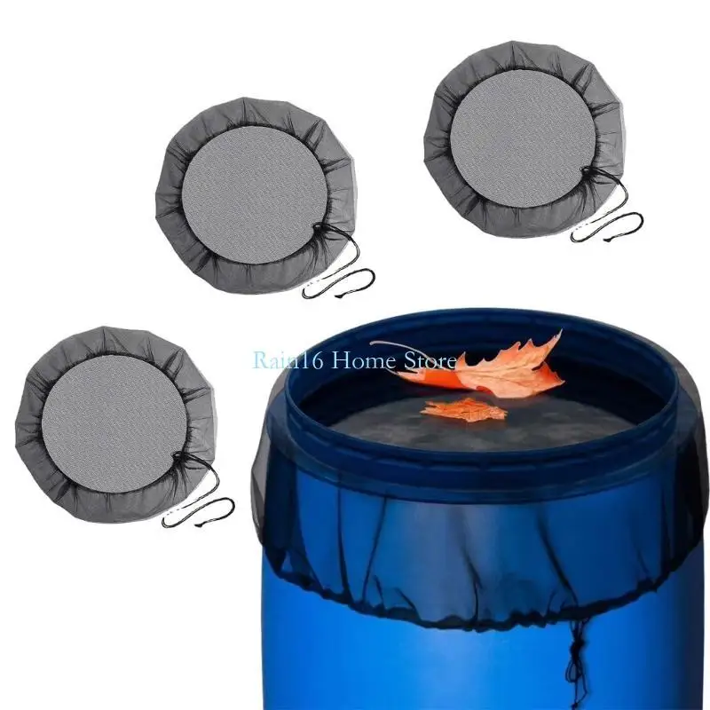 Reusable Polyester Garden Rain Barrels Filter Cover Sun Resistant Mesh Screen 3x 02DB