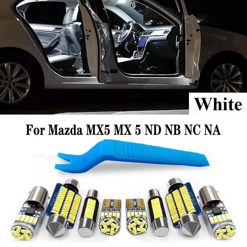 Car Interior LED Lights Canbus For Mazda MX5 MX 5 ND NB NC NA Miata MK1 MK2 MK3 1990 1997 2016 2017 2019 2020 Accessories