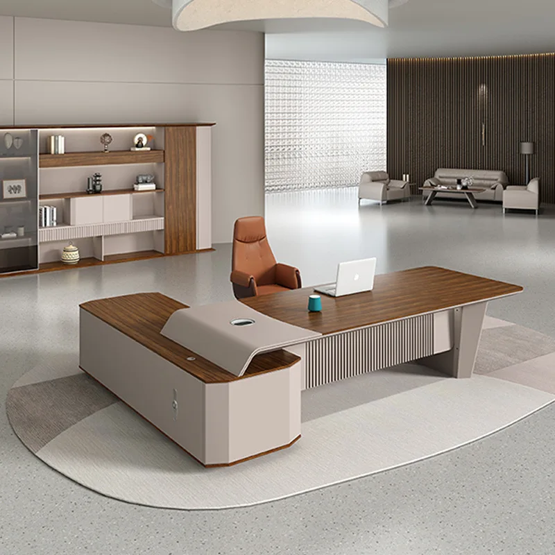 Boss table high-end atmospheric desk simple modern desk office table and chair combination furniture