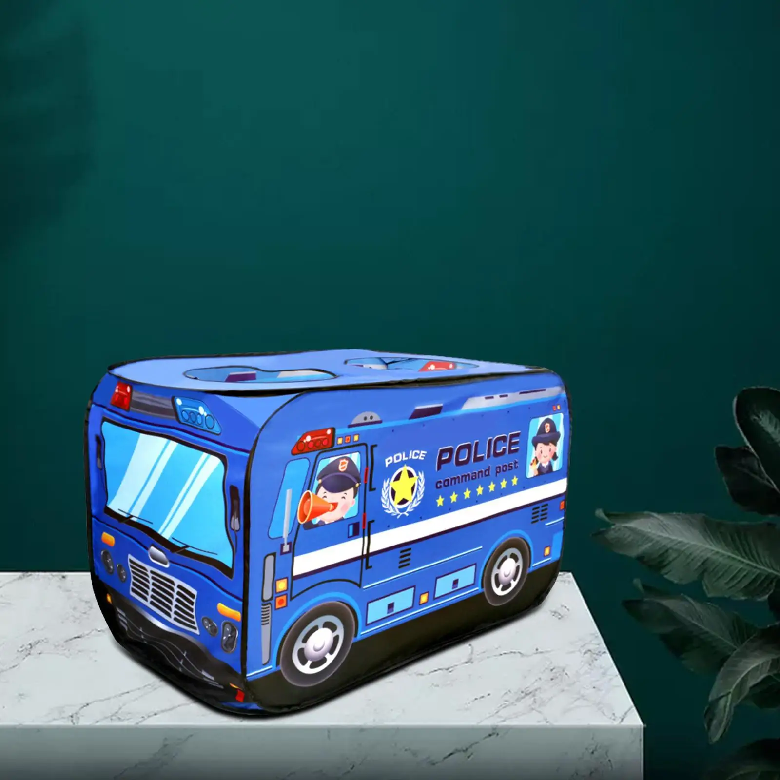 Opvouwbare speeltent – Cartoon autotent voor kinderen, speelgoedtent voor binnen, cadeau voor meisjes en jongens