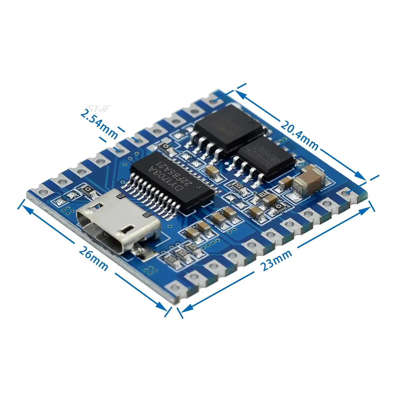 Módulo de reproducción de voz DY-SV19R Módulo de voz MP3 Decodificación WAV 32 bits IO Trigger Control UART Almacenamiento Audio USB Descarga Flash