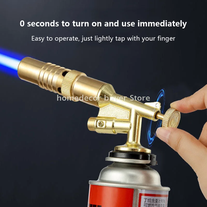 แก๊ส Burner เชื่อมไฟฉายแบบพกพา Blowtorch ทองแดงสูงอุณหภูมิทองเหลืองแก๊สไฟฉาย Brazing SOLDER เชื่อม Plumb เครื่องมือ