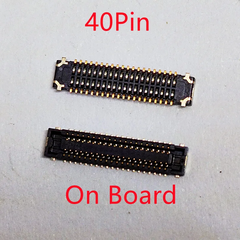 10pcs 40Pin LCD Display Screen Flex FPC Connector On Board For Motorola Moto G8Plus XT2019 G8 Play G9 Plus XT2087 XT2015