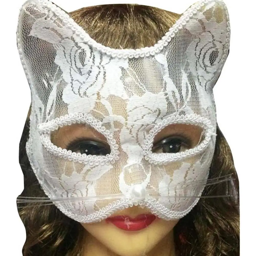 Sexy Lace Fox Cat Face Eye Cover Cosplay Party Christmas Halloween Party Night Club gioco di ruolo giochi per adulti strumenti Sex Shop