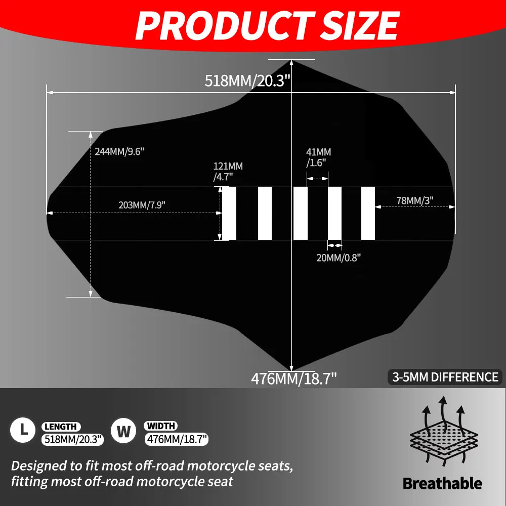 Motorcycle Seat Cover Waterproof Non-slip Particles Design PVC For Ridstar Q20 Electric Bike E-bike Scooter Bicycle Accessories