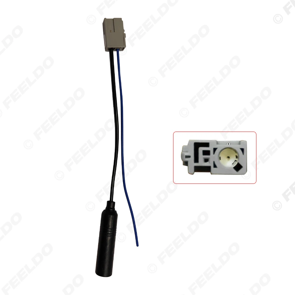 Feeldo 5 peças de antena de rádio de carro para cd, conector de fio de antena estéreo para adaptador de antena de rádio para honda city # am4169