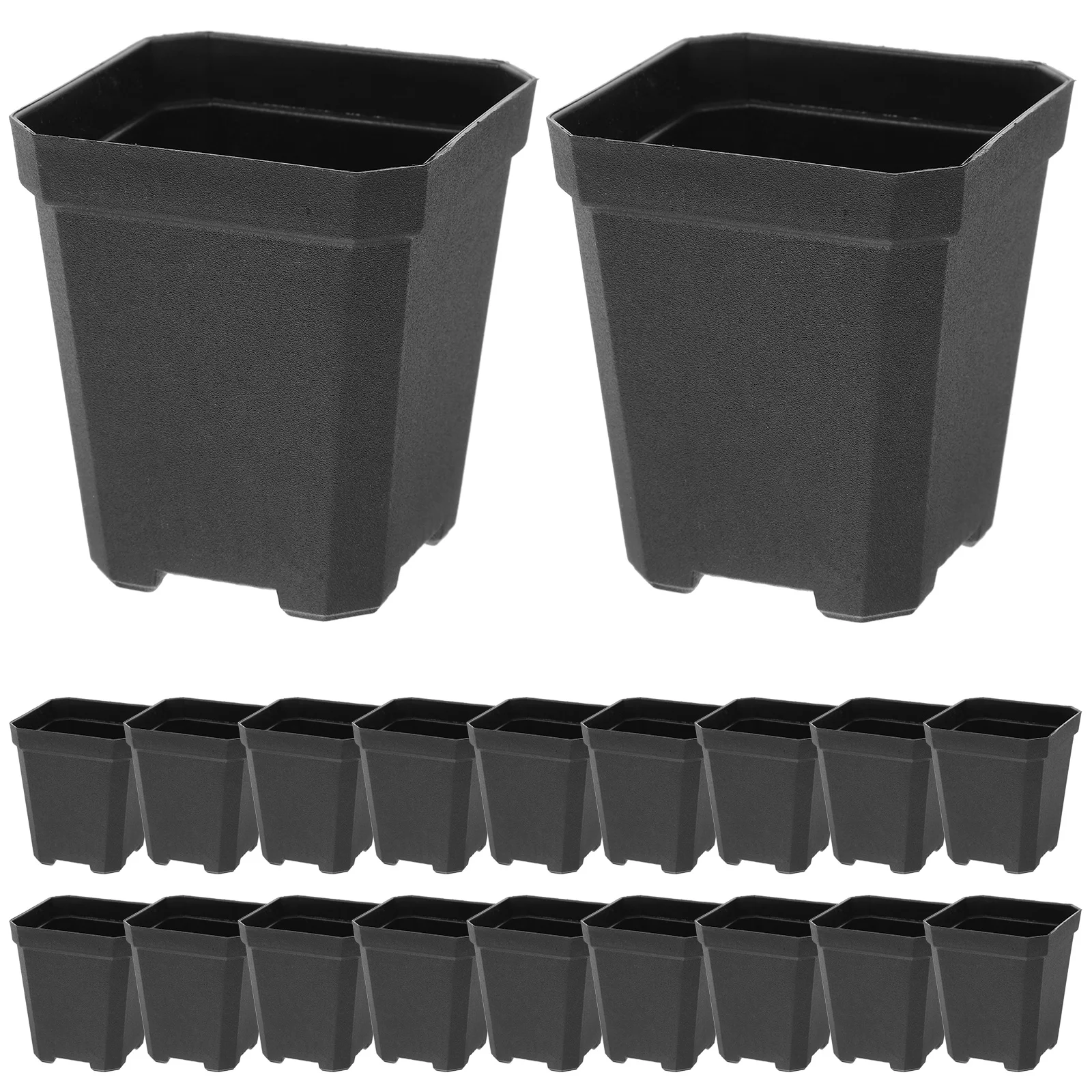 

20 Pcs Square Plant Seedling Pot Indoor Pots Grow Small Nursery Basin Garden Plastic Pp Starter Flower Baskets for Plants