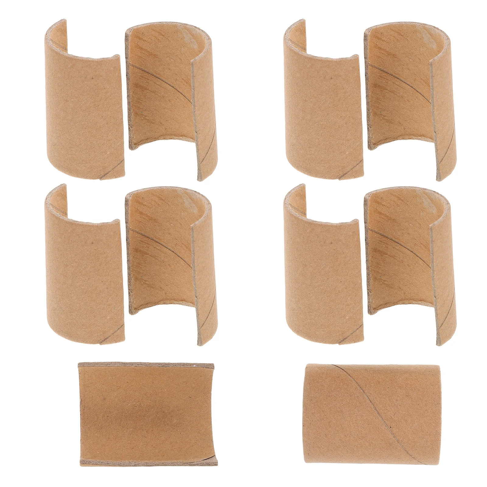 10 قطعة أنابيب ورق يدوية نصف دائرية أنابيب كرافت للأطفال مشاريع مدرسية ذاتية الصنع أدوات تعليمية إبداعية نشاط الفصول الدراسية