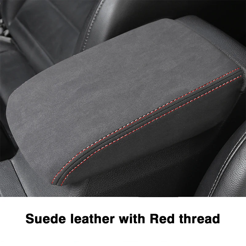 Für VW Volkswagen Golf 7 MK7 2012-2019 Wildleder Leder Auto Armlehne Box Schutz Abdeckung Zentrale Steuerung Innen Zubehör – Detail 3