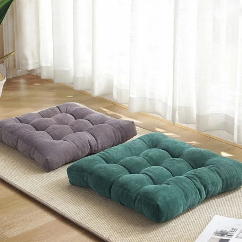 Square Large Floor Pillow Seating Cushion Corduroy Tufted Floor Cushion For Adult Kids Pad Chair Cushion for Home Office 방석