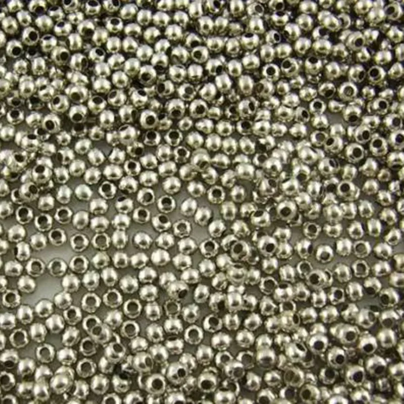 

10000Pcs Silver Tone Round Smooth Ball Spacers Beads Jewelry Findings Charms 2.4mm