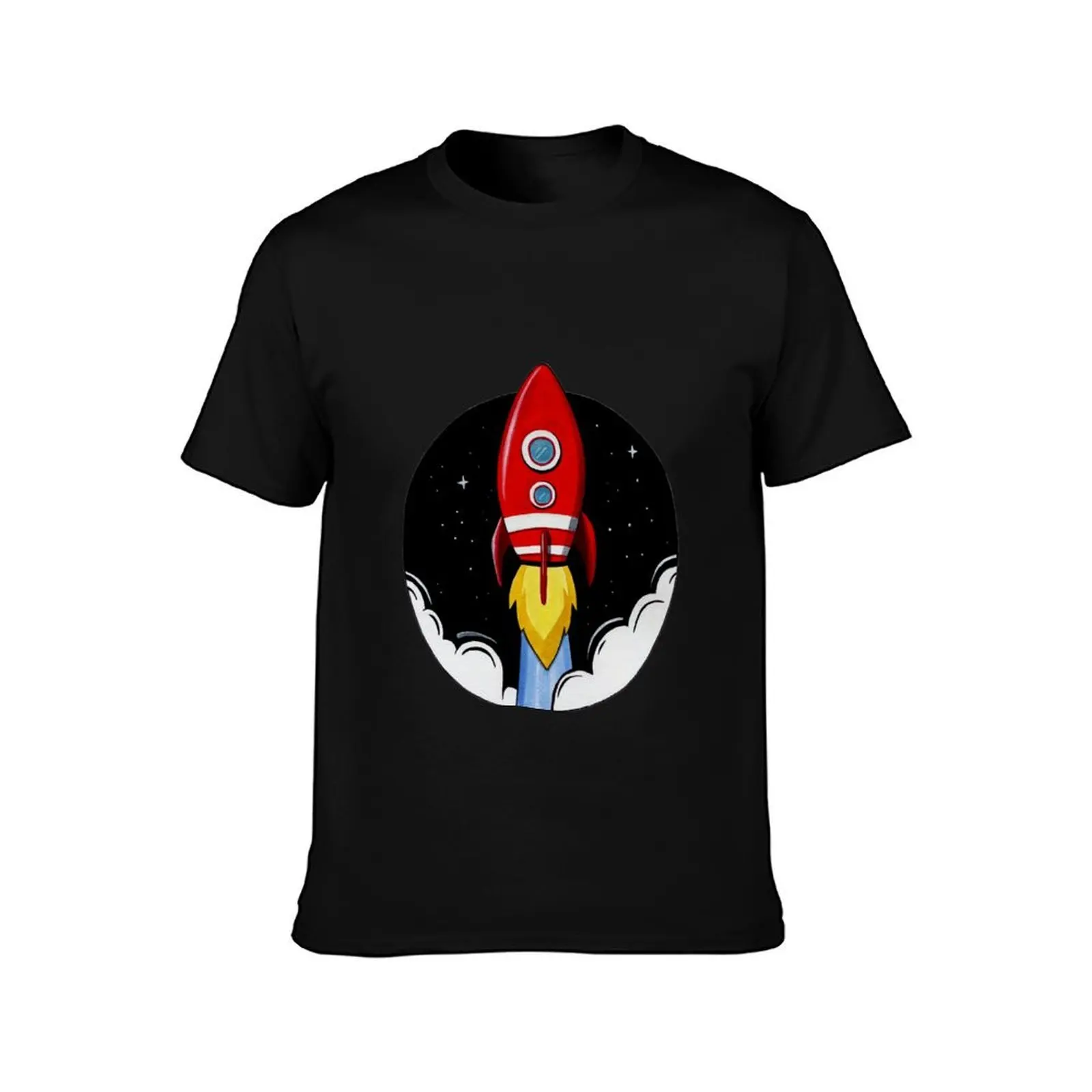 Space rocket design T-Shirt Standard Fit Solid Tee Shirt T-Shirt