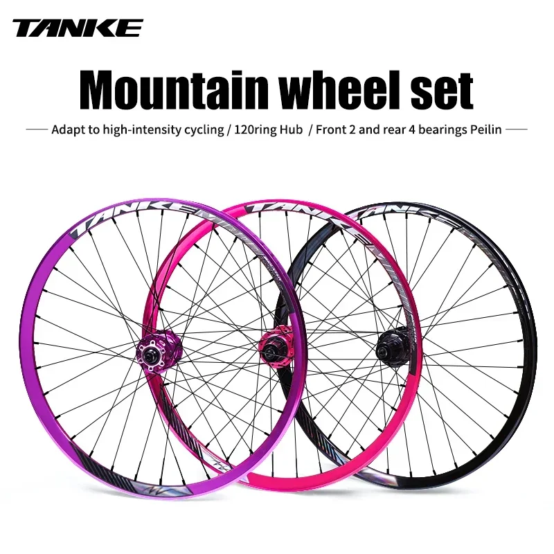 TANKE MTB wheelset AM Enduro DH 29/26/27.5inch 35mm Wide Rim 148 Boost 142 Thru Axle 135 QR Hub 6 Pawls Durable Bicycle Wheel