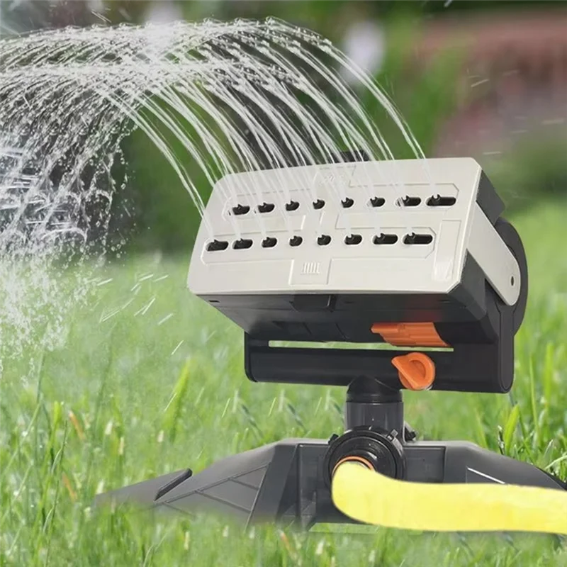 

ABKS-Automatic Swing Sprinkler Mini Oscillating Sprinkler 16 Holes Watering Grass Sprinkler For Outdoor Garden