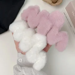 Fall/winter new wave plush catch clip female Furry hairpin hair oversized shark clip on the back of the head