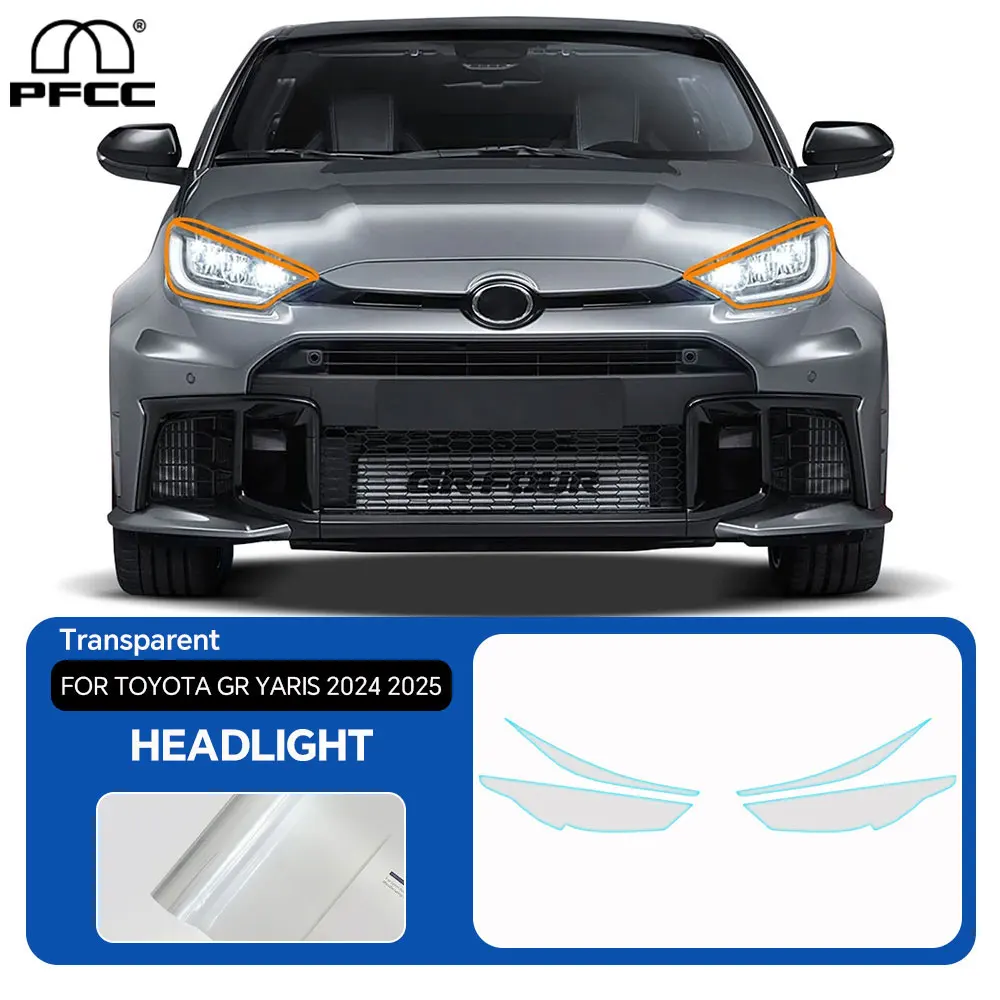 

For Toyota GR Yaris 2024 2025 Precut Headlight Rearview Film Car Bra Clear PPF TPU 8.5mil Anti Scratch Paint Protection Film