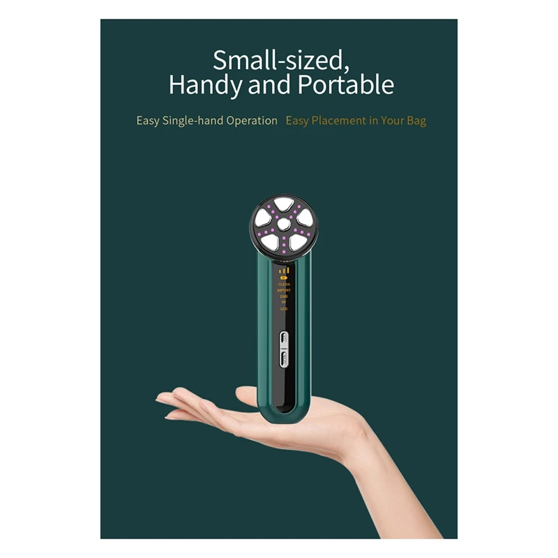 Appareil facial à microcourant Machine de levage du visage Peau du cou Serrer le masseur Thérapie par la lumière LED Tool-A58E de beauté par vibration