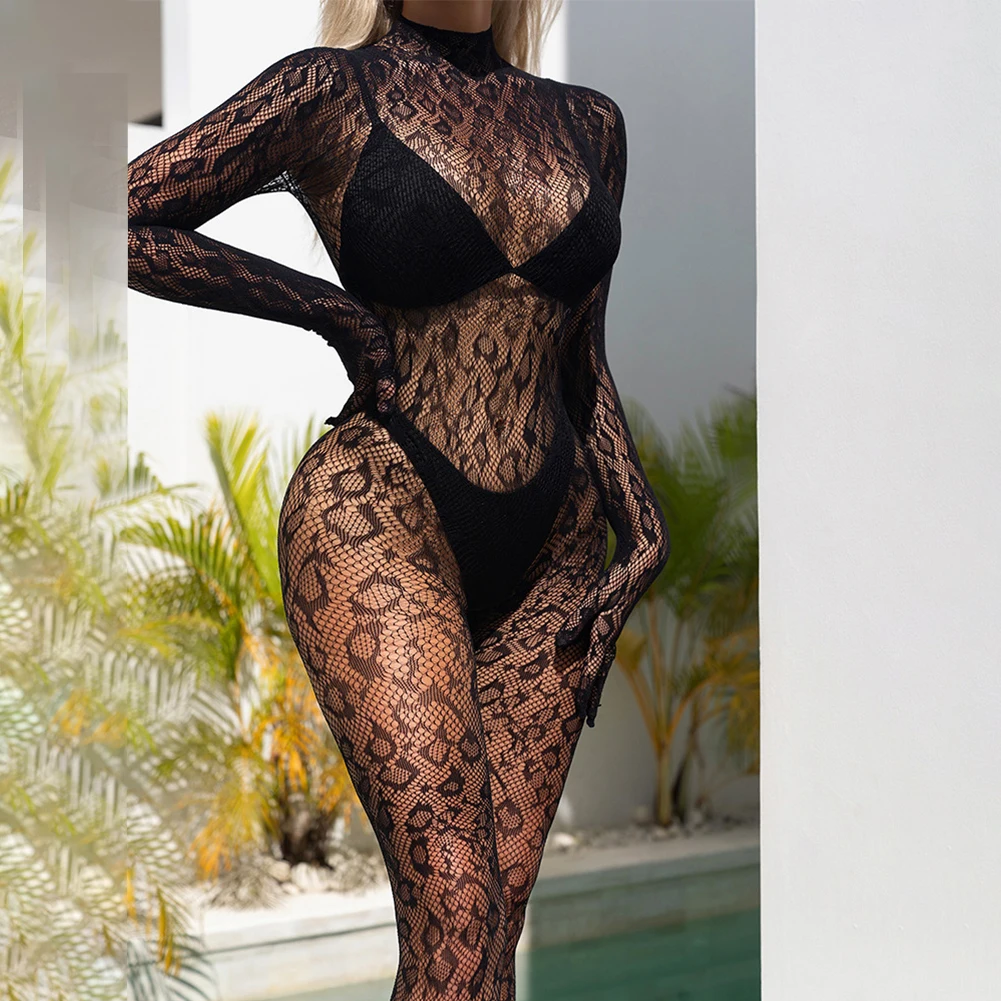 Women Bodysuit Stocking Fishnet Transparent Colorful Mesh Romper Club Jumpsuit See Through Tights Erotic Costume Sleepwear