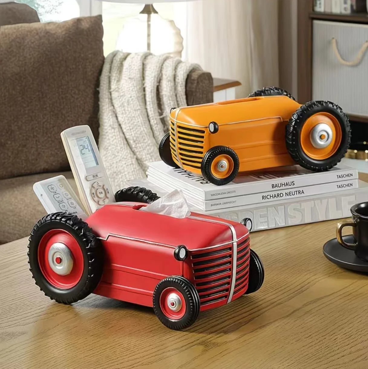 

Держатель для бумажных полотенец в стиле ретро-трактора, подставка для салфеток в автомобильной тематике, для домашнего рабочего стола, гостиной/спальни.