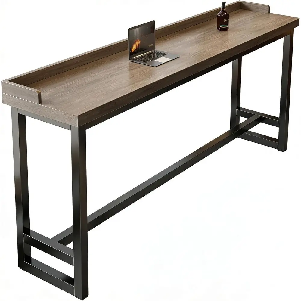 

Длинный барный стол из массива дерева (41 дюйм) для кухни, гостиной, зоны за диваном, паба, кофейни и небольших помещений