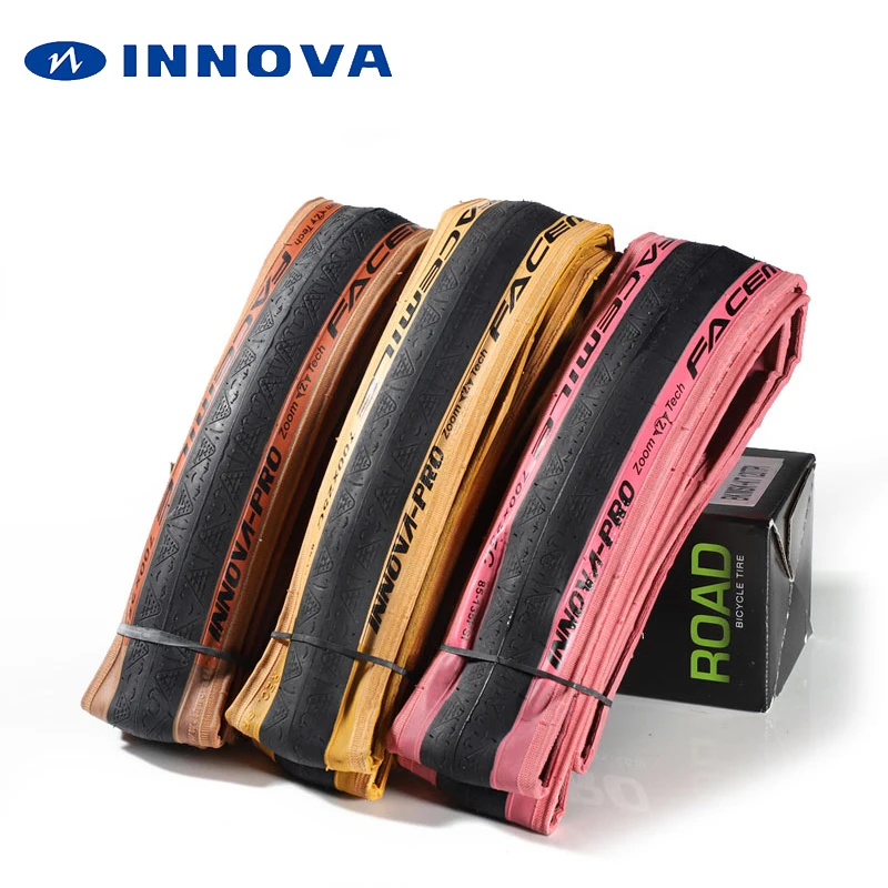 INNOVA-PRO bicycle tire 700c 700x25C 28C 120TPI Kevlar anti puncture racing road bike tires ultralight 205g folding 85-135 PSI