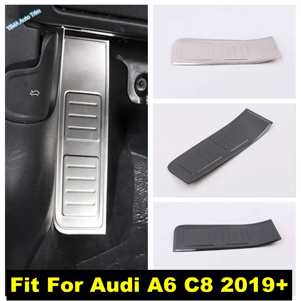 

Stainless Steel Footrest Left Foot Rest Pedal Cover Trim Left Hand Driver Accessories Panel Styling For Audi A6 C8 2019 - 2025