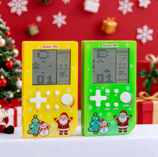 Pocket Handheld Game Console 26 In 1 Classic Tetris Game Machine Portable Mini Electronic Game Toy Xmas Stocking Fillers