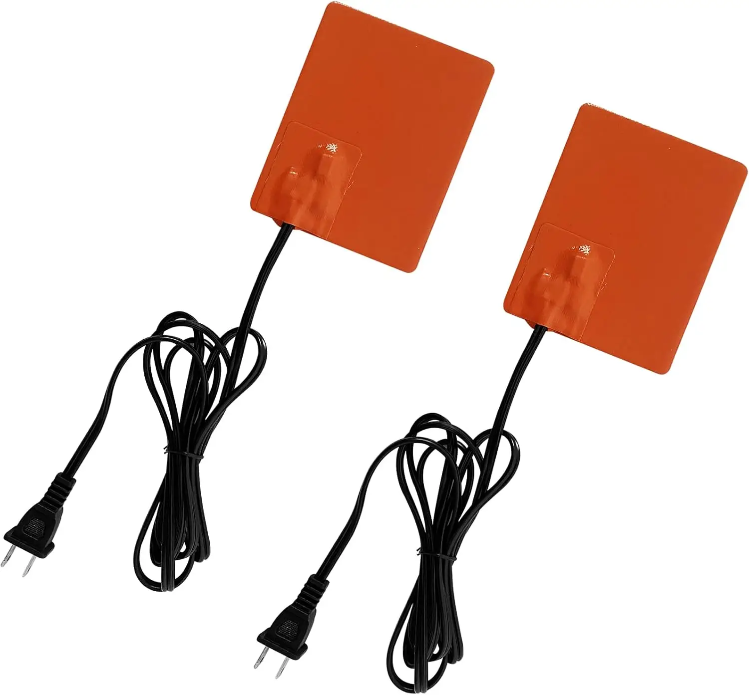 

2PCS 120V 150W Engine Block Heater Oil Pan Pad with Thermostat, 4x5 Inch, 68' Cord