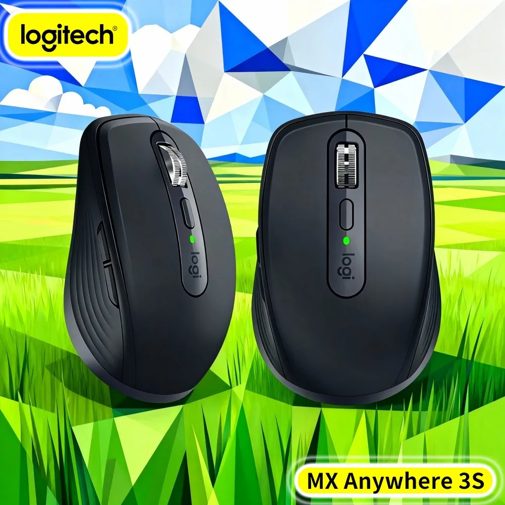 Logitech MX Anywhere 3S Wireless Mouse - 8K DPI, Hyper-Scroll, Silent Click, 3-Device Bluetooth For Campus Office Work