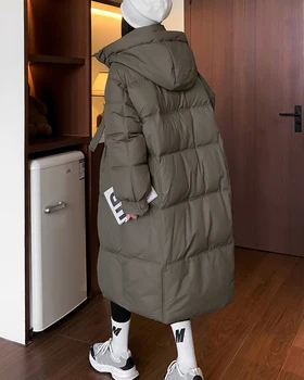 Nowa moda codzienna 2024 damska kurtka zimowa ciepłe parki płaszcz damski bawełniana wyściełana kurtka parka z kapturem znosić odzież damska