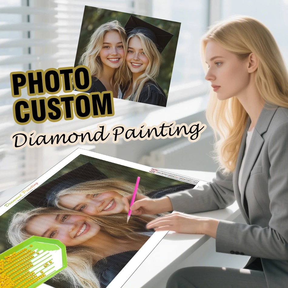 

GATYZTORY Photos Custom Diamond Painting Kit Completo Full Square Round Drill Diamond Pictures To Make Embroidery Diy Wall Decor