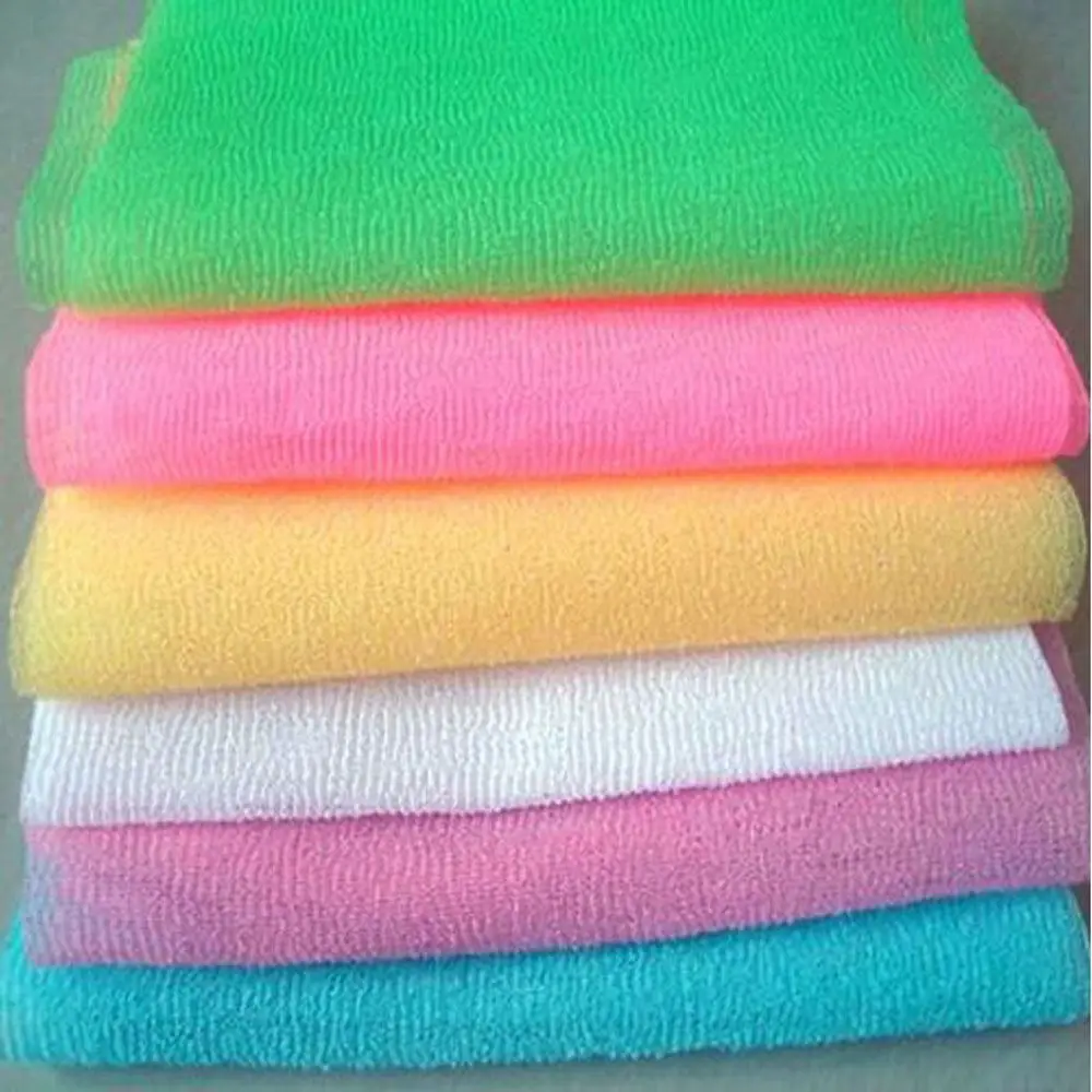 Wash Soap Exfoliate Puff Body Nylon Mesh Bath Shower Bath Towel Nylon Wash Cloth Scrubbing Towel