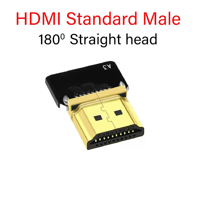 Suitable for HDMI Compatible Cable Micro HDMI To Mini HDMI Ultra-thin FPC Flexible Cable 90 Degree Mini/Micro PCB Connector DIY