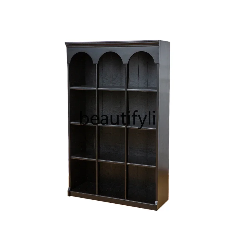 

Medieval floor-to-ceiling display storage cabinet household bedroom study decorative cabinet