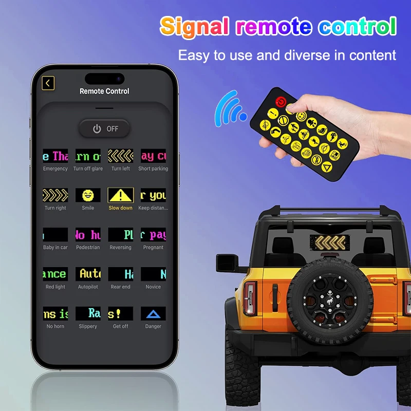 Multilingual APP Programmable DIY Scrolling Advertising Sign LED Car Screen Display with Remote Waterproof Matrix Pixel Panel 5V