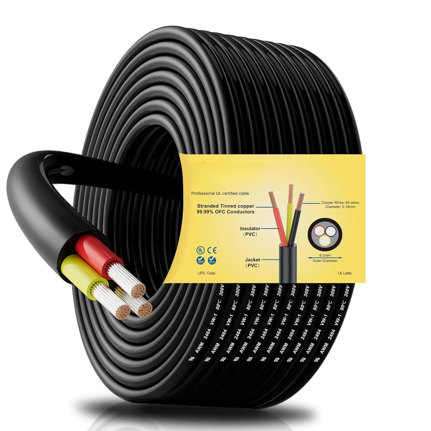 

High Quality 5 Color Silicone Stranded Wire Set 18-30AWG - Ultra Flexible Tinned Copper Electric Cable for Arduino, LED, RC Cars