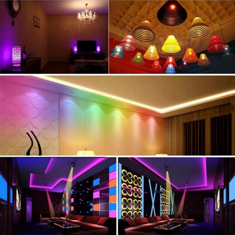 New LED RGB Spotlight 3W E27 E14 GU10 GU5.3 MR16 With 24keys Remote Control Color Changing Light Lamps Bulbs For Home Decoration