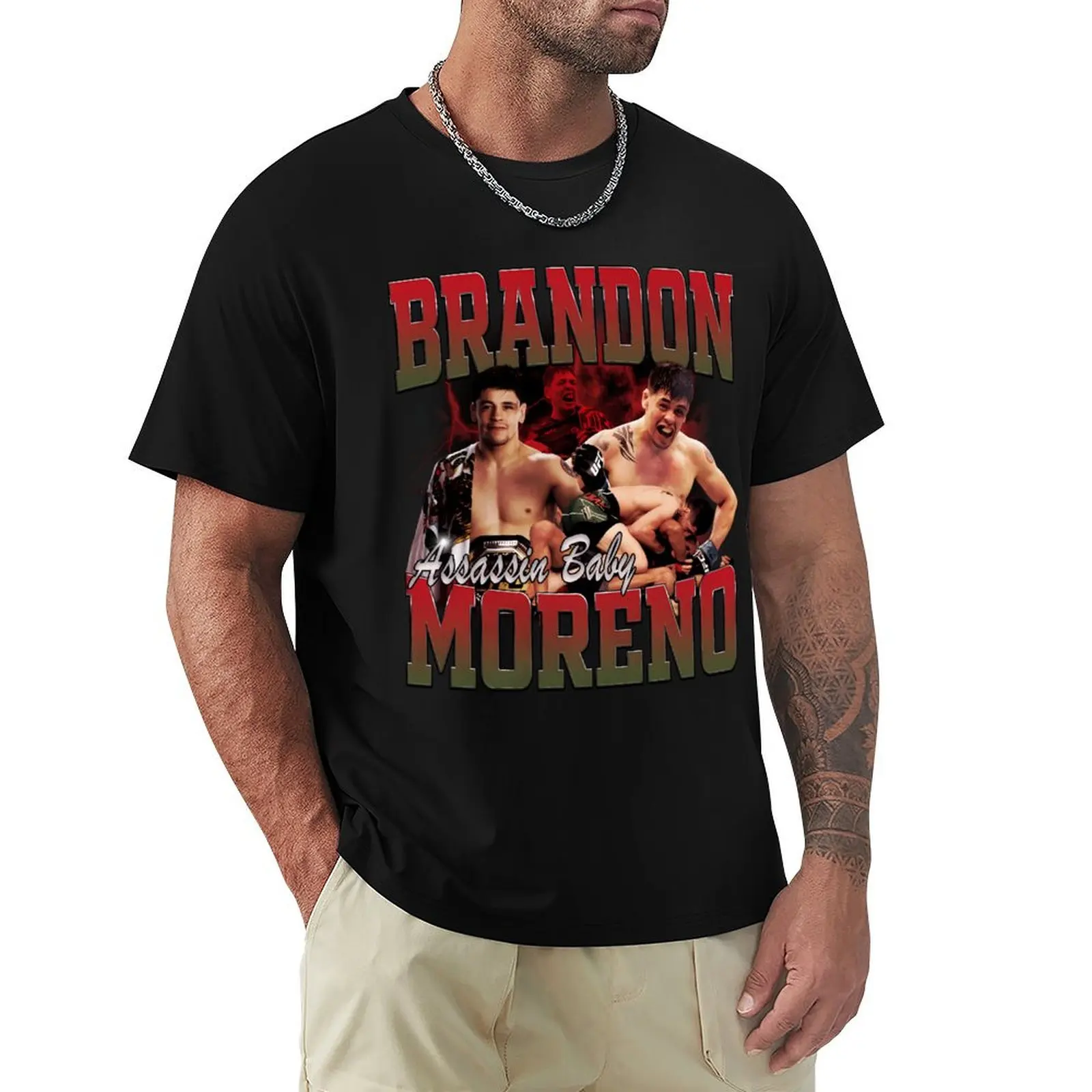 

Brandon Moreno Bootleg T-Shirt affliction shirts summer 2025 Funny t-shirt mens graphic t-shirts