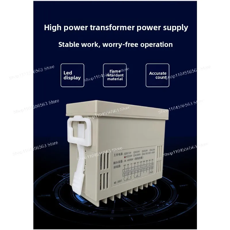 HB961 Electronic 6 Digit Reversible Counter, Smart Meter with 2 Outputs for Length Measurement and General Use