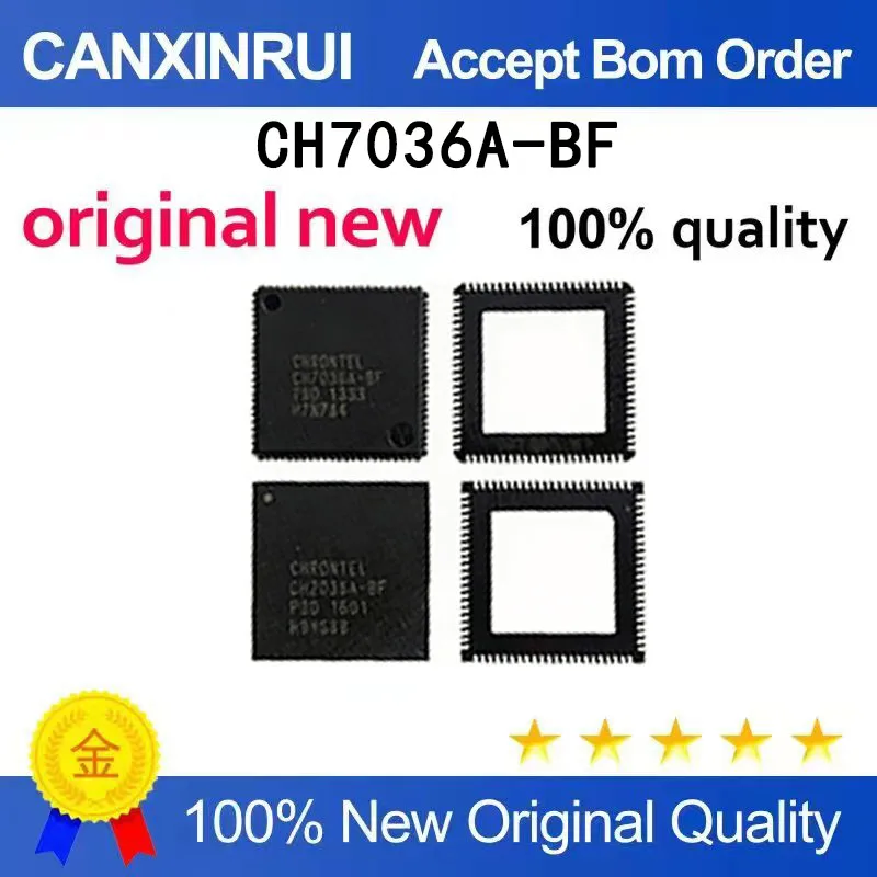 (5-100 pieces)Brand new original CH7036A-BF CH7036A QFN package with rounded corners
