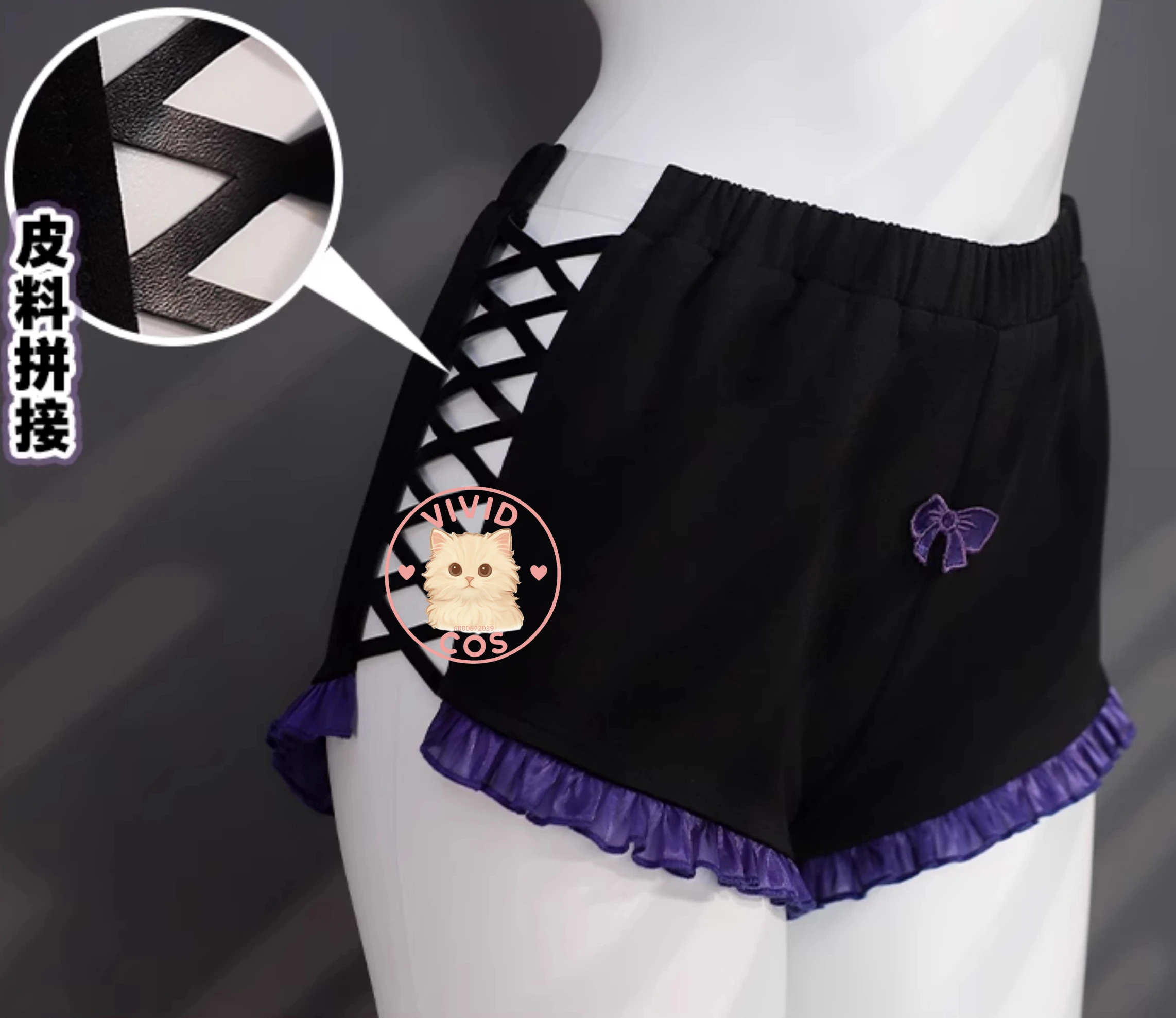 게임 젠플레이어 제노즈 제로 코스프레 비비안 의상 롤플레잉 고품질 드레스 크리놀린 세트 여성 성인 코믹콘 슈트