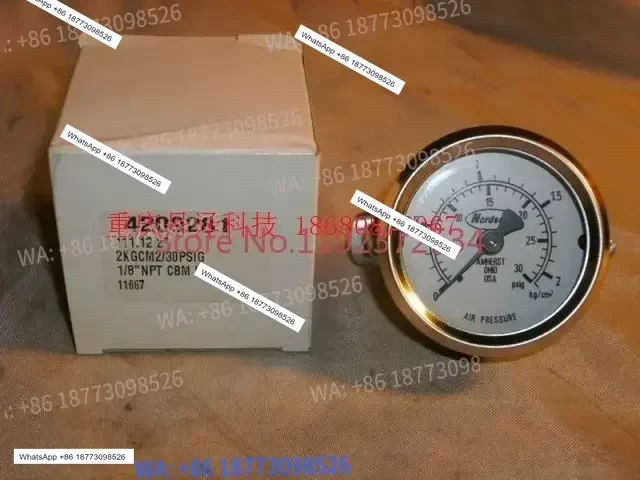 

Манометр NORDSO для машины для нанесения термоклея Nuoxin, 30 PSI, 901240