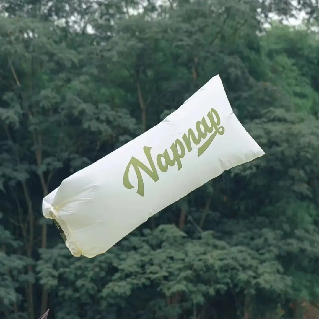 أريكة قابلة للنفخ سرير هوائي كسول أريكة مهرجان الموسيقى الفردية وسادة هوائية محمولة مزدوجة سرير قابل للنفخ للتخييم #2