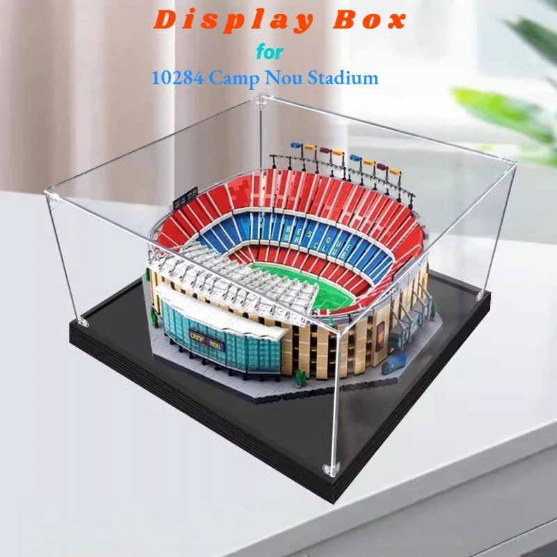 3mm Dustproof Display Box for lego 10284 Barcelona Camp Nou Stadium Display Case Storage Box Organizer(Lego Set not Included