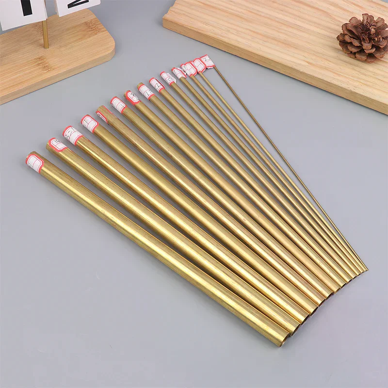 Brass Tubes Dia 2/3/4/5/6/7/8/9/10/11/12/13/14/15mm Length 300mm 0.5mm Wall Brass Pipe Modelmaking Rod Cutting Tool