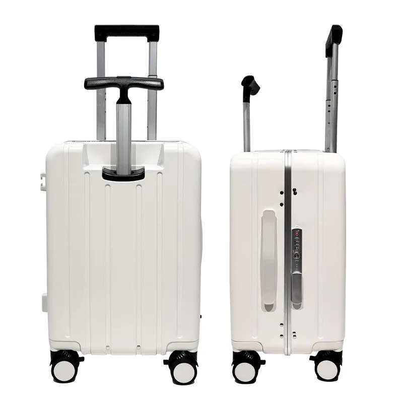 2024 New Mother and Baby Suitcase PC Material Double AluminiumTrolley Luggage Universal Wheel  Portable 20 inch Travel Suitcase