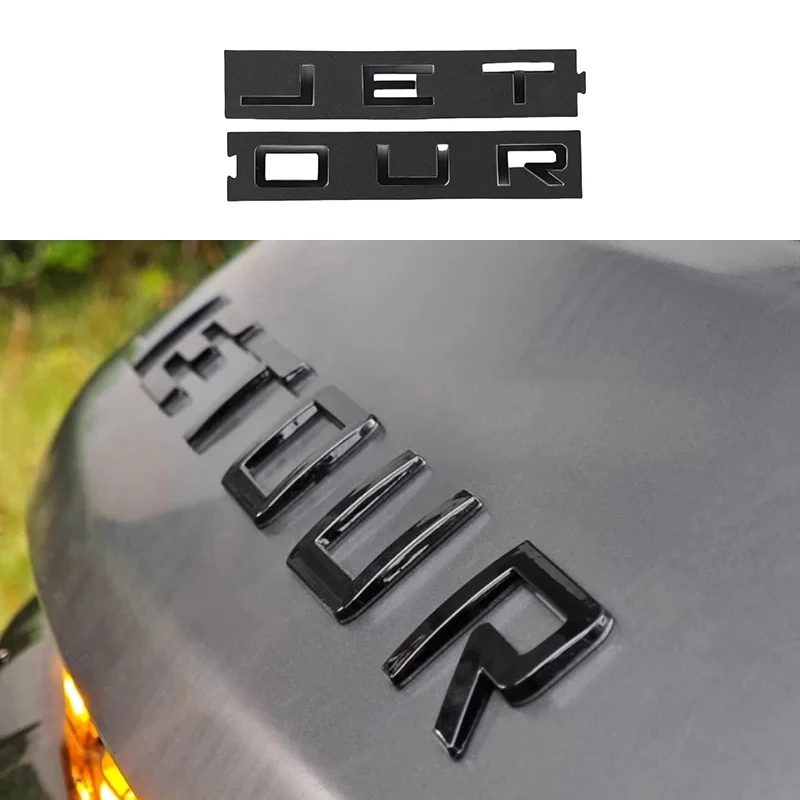 

Передняя наклейка на капот автомобиля с буквенным логотипом, подходит для Jetour Traveller T2 2023-2025, модифицированная автомобильная наклейка с логотипом автомобиля, аксессуары