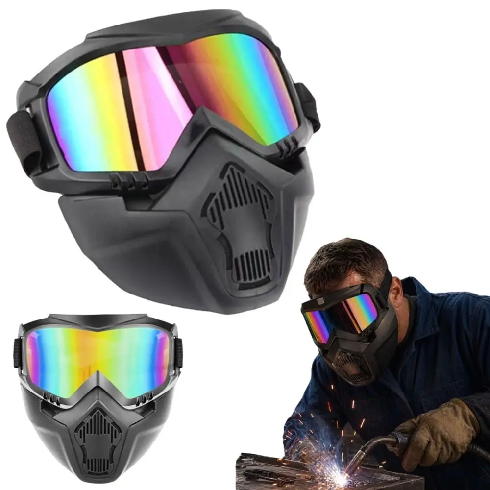 High-Definition Welding Helmet Large Viewing Area Split design Welder Shield Color Lens PP Material Welding Mask Welding