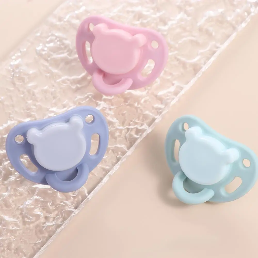 Suministros bonitos para morder recién nacidos, cabeza redonda, regalo para bebé, chupete para dormir infantil, tetinas con caja de almacenamiento, chupete para bebé de dibujos animados